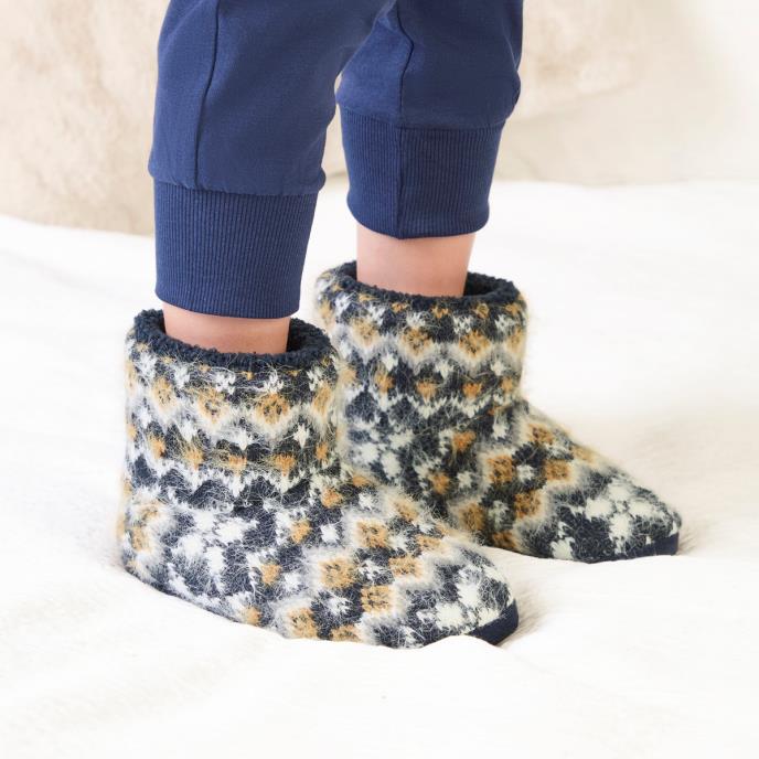 totes toasties® Kids Boot Slippers Navy